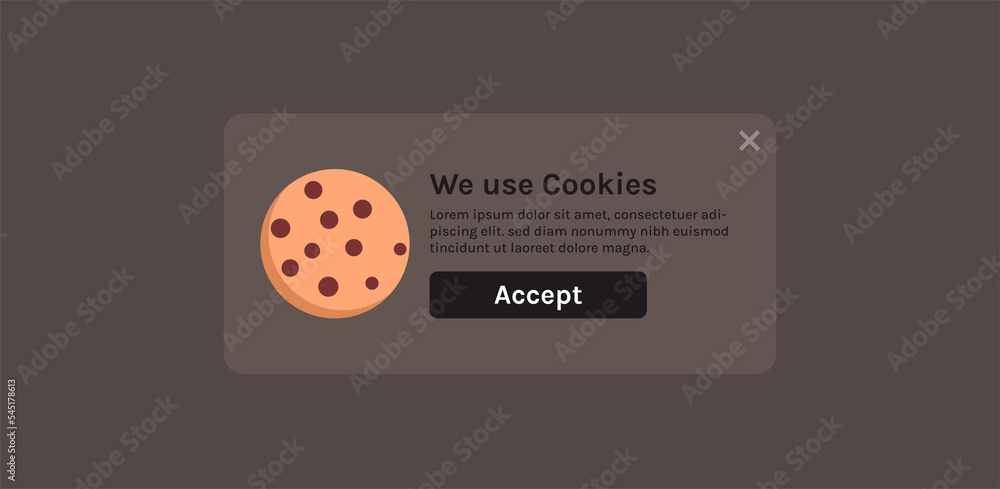 Poster protection of personal data information cookie and internet web page we use cookies policy concept f