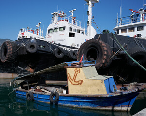 boats in the harbor