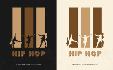 Hip hop vintage t shirt design template