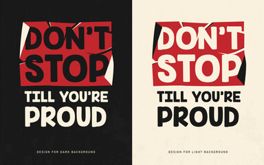 motivational quote typography t shirt design template