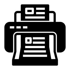 Icon Printer With Style Glyph