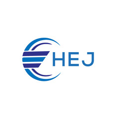 HEJ letter logo. HEJ blue image on white background. HEJ vector logo design for entrepreneur and business. HEJ best icon. - obrazy, fototapety, plakaty