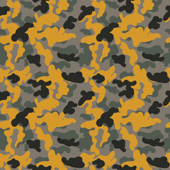 Camouflage Seamless Pattern for party, anniversary, birthday. Design for banner, poster, card, invitation and scrapbook
