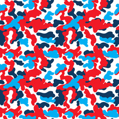 Bright Camouflage Seamless Pattern for party, anniversary, birthday. Design for banner, poster, card, invitation and scrapbook
