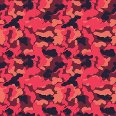 Bright Camouflage Seamless Pattern for party, anniversary, birthday. Design for banner, poster, card, invitation and scrapbook
