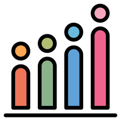 data study estimate chart icon