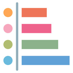 Obraz premium topic information presentation steps icon