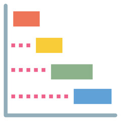 workflow process chart frequency icon