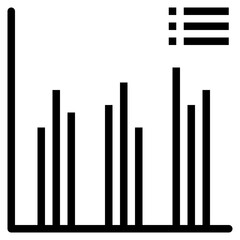 graph chart data analytic icon