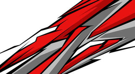 Side body graphic sticker. Abstract racing design concept. Car decal wrap design for motorcycle, boat, truck, car, boat and more.
