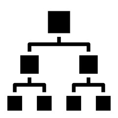 hierarchical organization business diagram icon