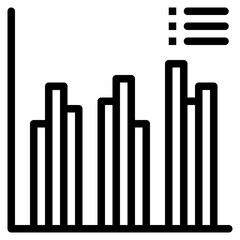 graph chart data analytic icon