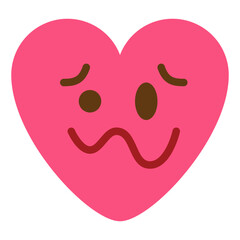 crazy stupid numb emoji heart icon