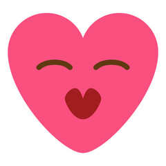 romantic lovely sweet emoji heart icon