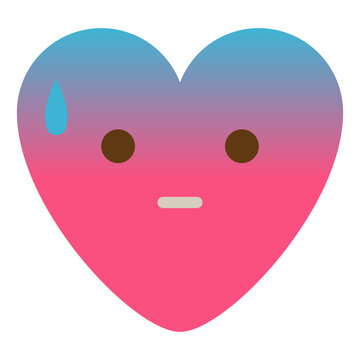 Wondering Doubt Unclear Emoji Heart Icon