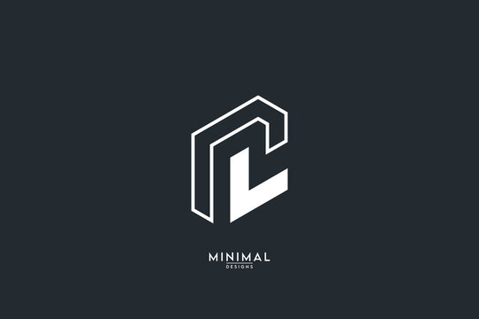 Alphabet letter CL, LC icon logo vector