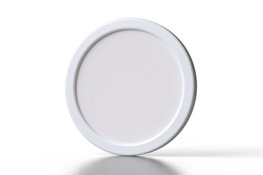 Coin or token mockup suitable for designing icons, logos and cryptocurrencies. High quality 3D rendering.