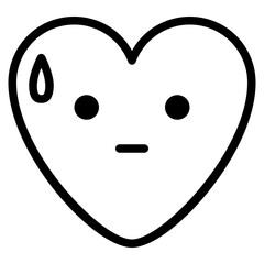 wondering doubt unclear emoji heart icon