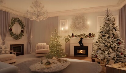 Beautyfull christmas living room