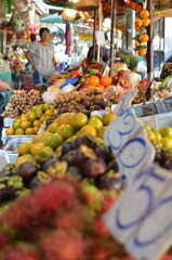  Tropical thai fruits Or Tor Kor market in Bangko Thailand Or Tor Kor market