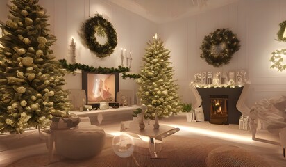 Christmas living room 