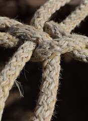 close-up knot on a rope