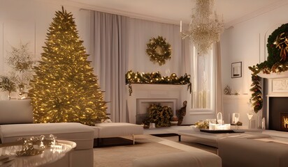 Christmas living room 