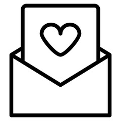 card love letter romance icon