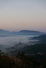 The Aso area is home to the worlds biggest inhabited volcanic caldera, known as Mount Aso. The sea of clouds in Aso s caldera is one of the best views, as known as Unkai.