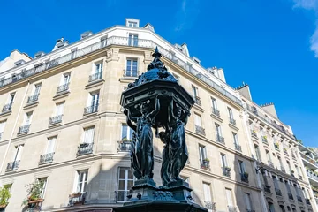 Keuken foto achterwand Historisch gebouw Paris, a Wallace fountain