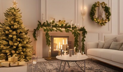 Christmas living room 