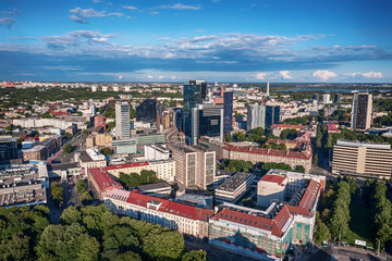 Aerial view of the Tallinn business center