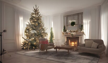 Christmas living room 