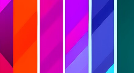 illustration of geometric and angled shapes, colorful abstract background with geometric elements,