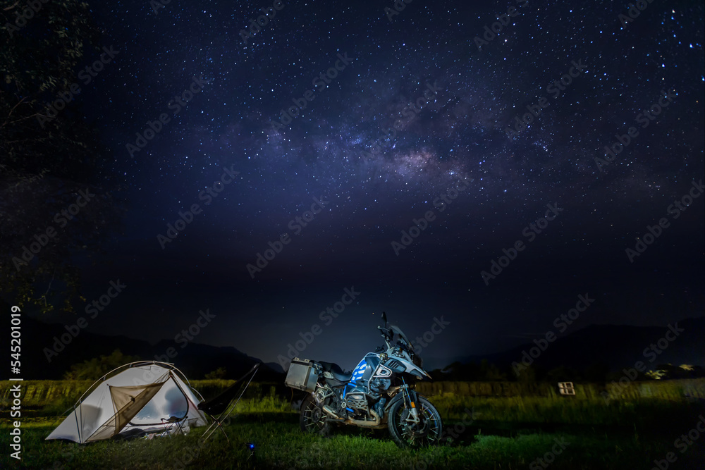 Canvas Prints milky way galaxy at night. image contains noise and grain due to high iso. image also contains soft 