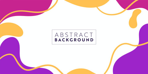 Abstract colorful template banner with color. Design with liquid shape.