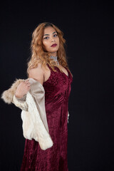 Fototapeta premium Beautiful woman looking thoughtful