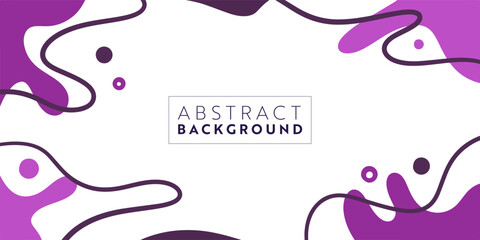 Abstract colorful template banner with color. Design with liquid shape.