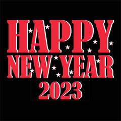 best happy new year t shirt design vector