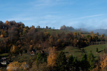 Naklejka premium autumn landscape in the mountains