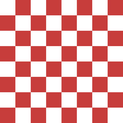 Seamless red and white square grid for background, chess grid