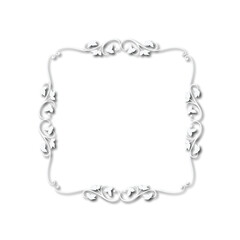 Frame, in the style of an ornament, Vector illustration eps 10, Art.	