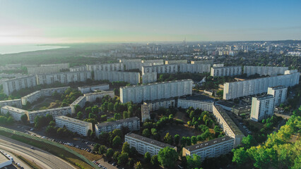 A housing estate in Gdańsk, Żabianka in summer aura. Lovely atmosphere and clear air.
