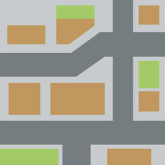 Fototapeta premium Navigation destination flat abstract address