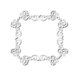 Frame, in the style of an ornament, Vector illustration eps 10, Art.	