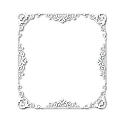 Frame, in the style of an ornament, Vector illustration eps 10, Art.	