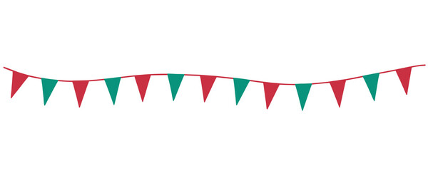 Christmas Triangle Flag Banner