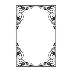 Frame, in the style of an ornament, Vector illustration eps 10, Art.	