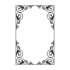 Frame, in the style of an ornament, Vector illustration eps 10, Art.	