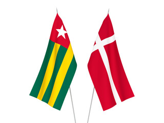 Togolese Republic and Denmark flags